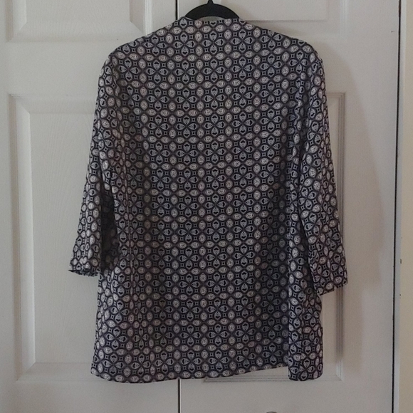 Xhileration Open Front 3/4 Sleeve Blazer - Picture 2 of 5